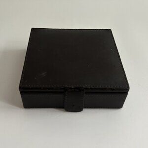 Milano Series Portable Jewelry Box Organizer Faux Leather Case Travel Storage